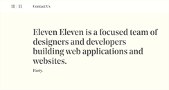 Desktop Screenshot of elevenelevencreative.com